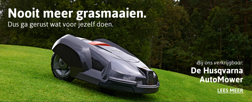 De Husqvarna AutoMower. Verkrijgbaar bij Wassingmaat.